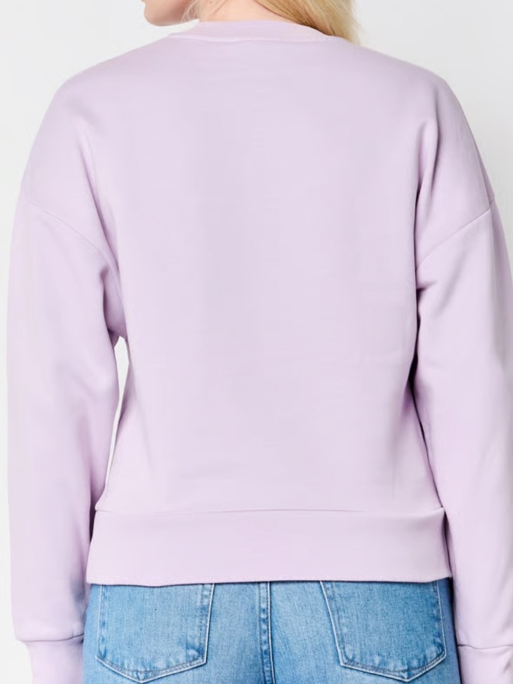 Karl Lagerfeld Paris Embossed White powder lavender Sweatshirt M